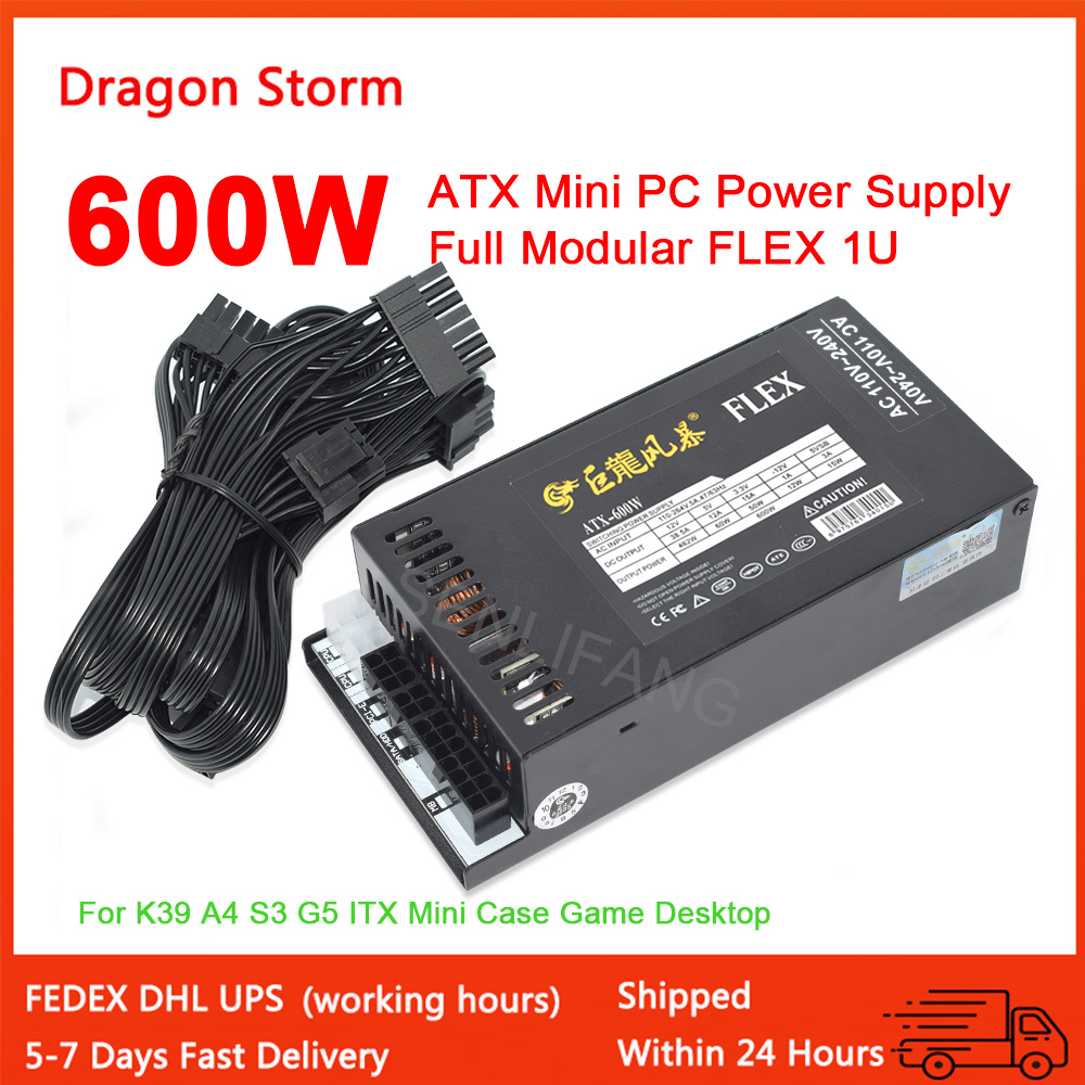Flex Atx Power Supply 600W 1U - Tam modüler 1U Mini Flex ATX