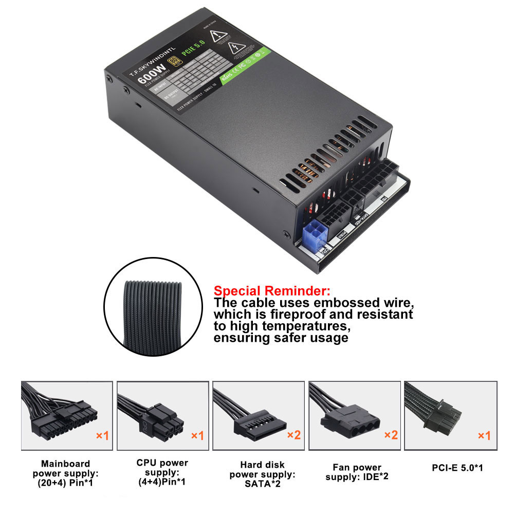 ATX 3.0 PCI-E Gen5 Flex ATX Mo - Flex Atx Power Supply 600W 1U incelemesi ve fiyatı